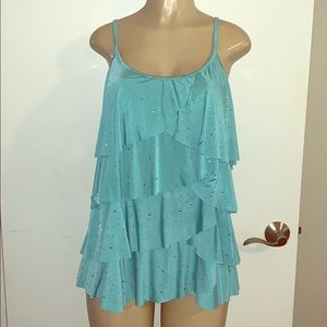 Embellished Tank with Adjustable Straps